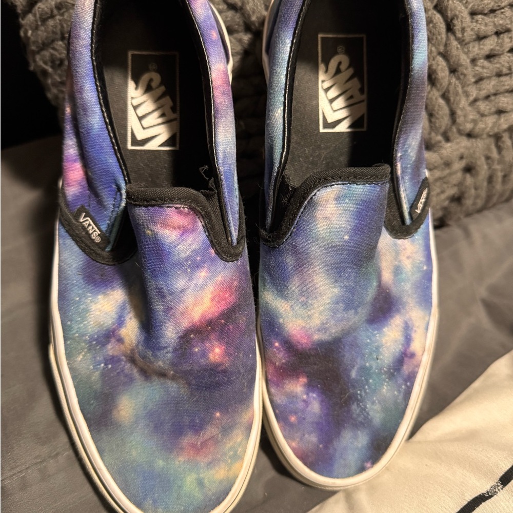Vans Galaxy Slip-On Sneakers - Blue and Purple